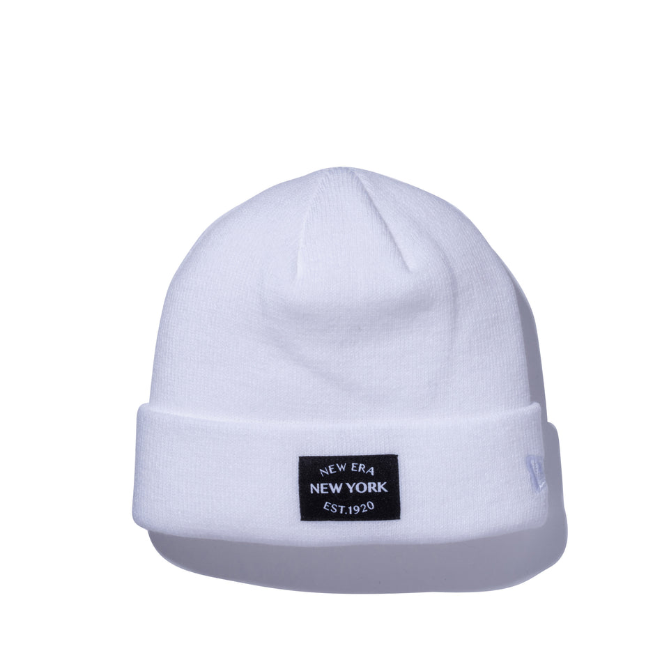 ベーシック カフニット ミッド New Era New York est 1920 ホワイト