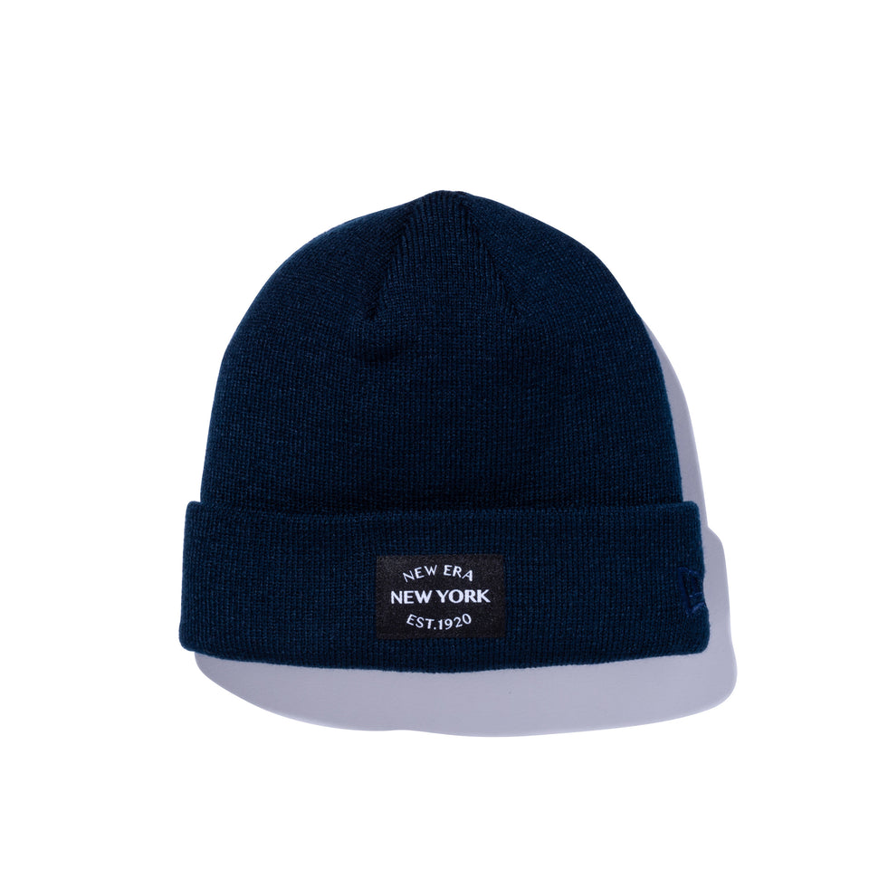 ベーシック カフニット ミッド New Era New York est 1920 ネイビー