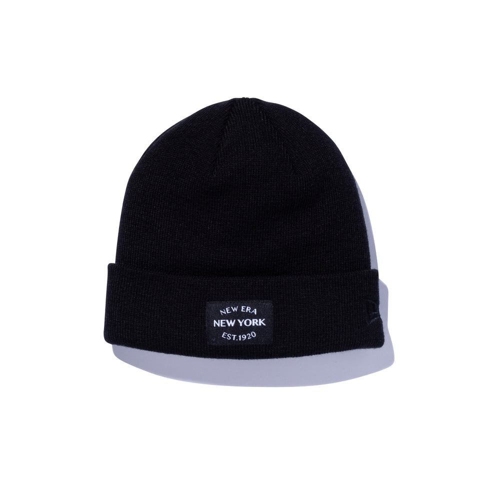 ベーシック カフニット ミッド New Era New York est 1920 ブラック