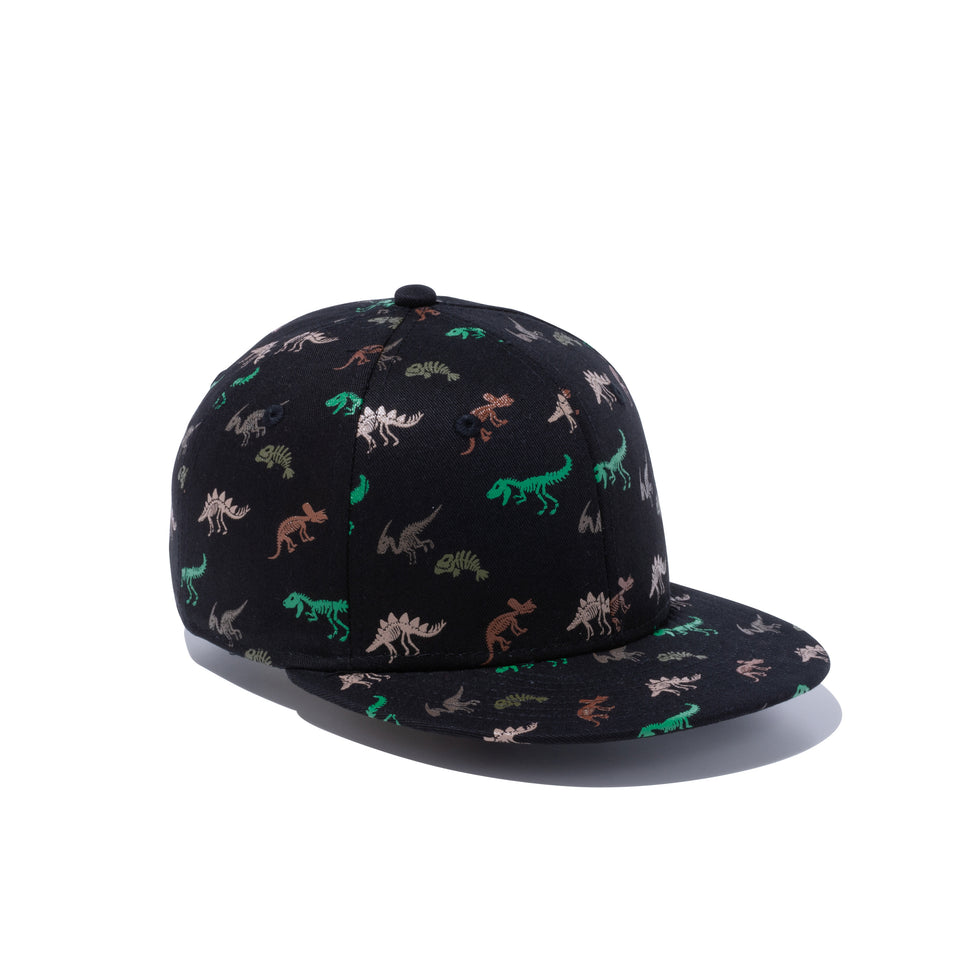 Child 9FIFTY ダイナソー ブラック オールオーバープリント
