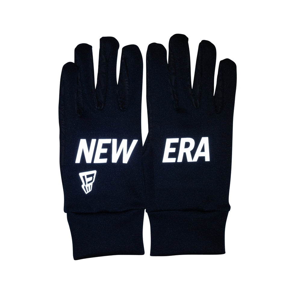 フリース ウォーマーグローブ NEW ERA ブラック × リフレクトホワイト