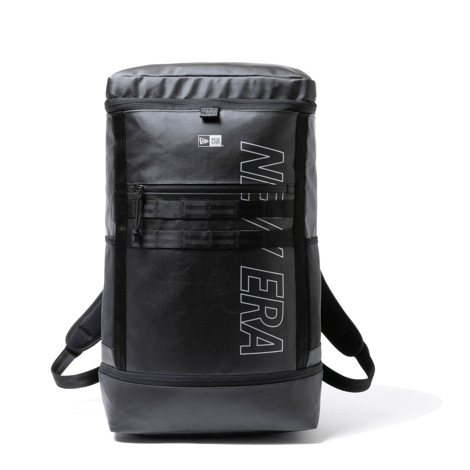 ボックスパック ラージ 46L TPU プリントロゴ アウトライン ブラック × リフレクトシルバー