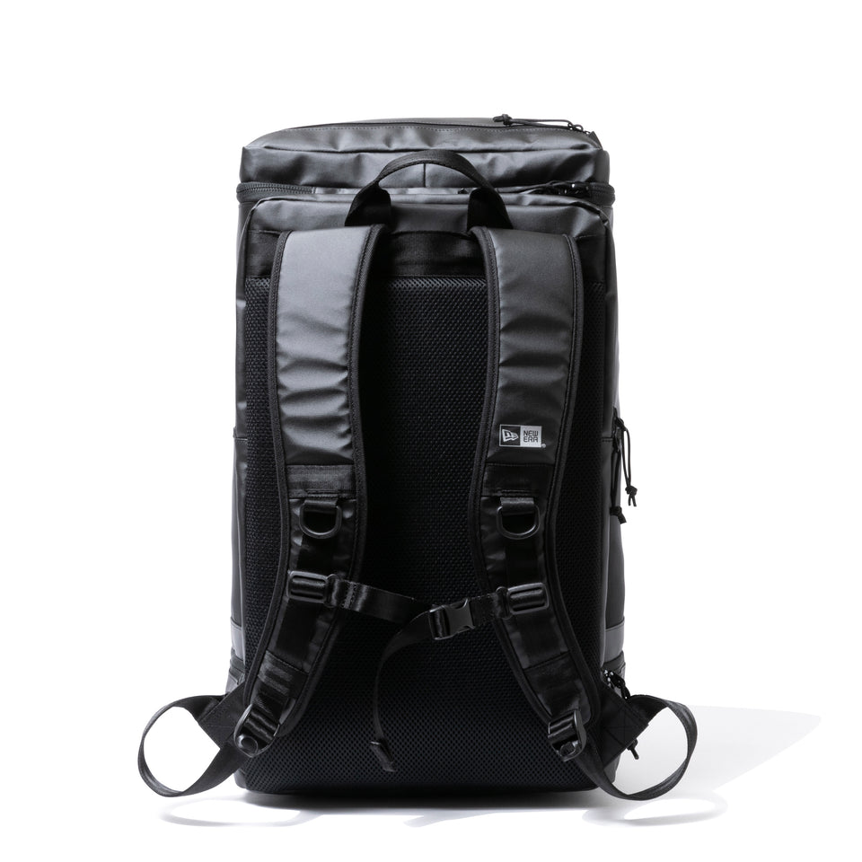 ボックスパック ラージ 46L TPU プリントロゴ アウトライン ブラック × リフレクトシルバー