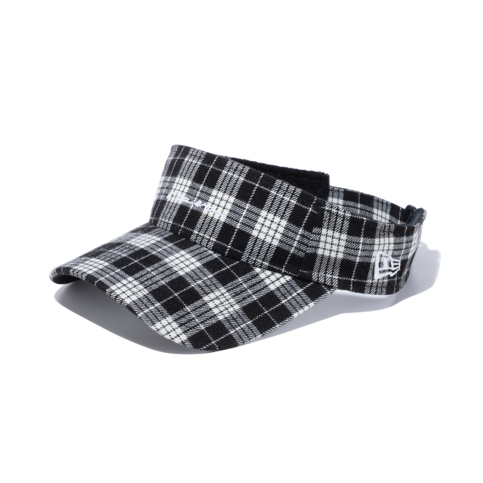 【ゴルフ】 Women's サンバイザー タータン new era モノクロチェック