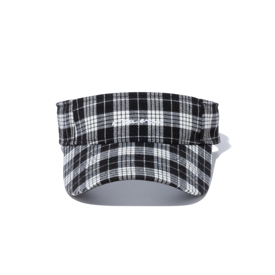【ゴルフ】 Women's サンバイザー タータン new era モノクロチェック