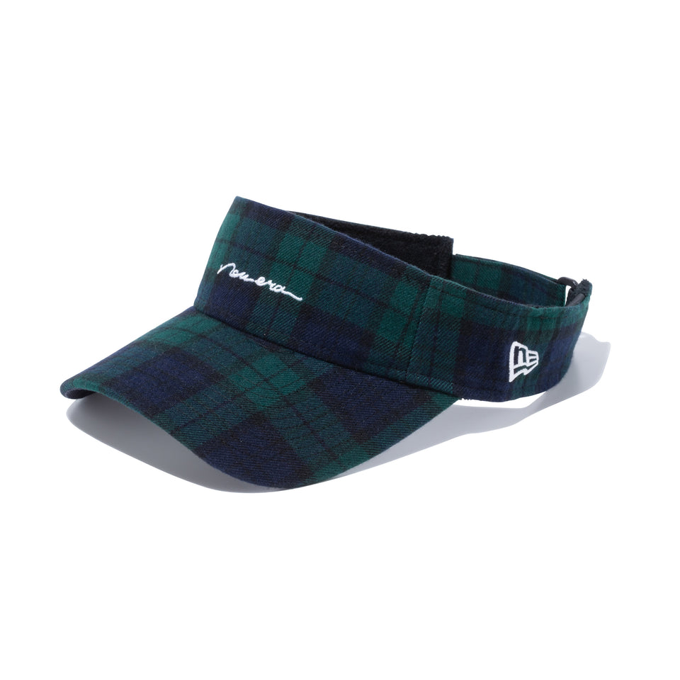【ゴルフ】 Women's サンバイザー タータン new era ブラックウォッチ