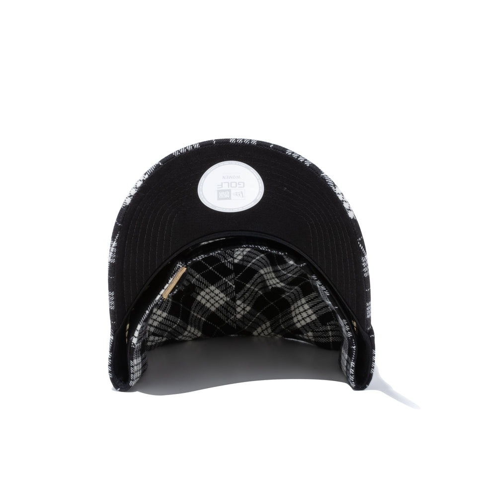 【ゴルフ】 Women's 9TWENTY イージースナップ タータン new era モノクロチェック