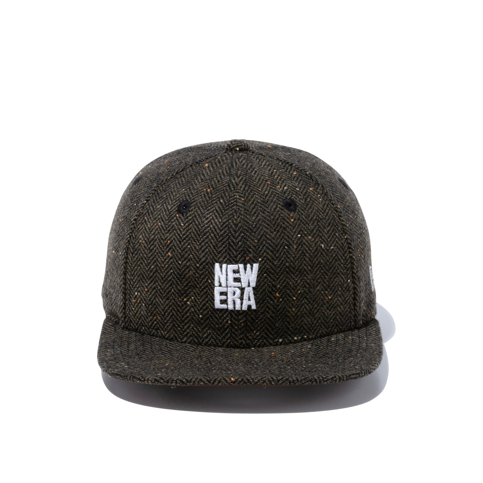 【ゴルフ】 9FIFTY Original Fit ネップツイード スクエアニューエラ カーキヘリンボーン
