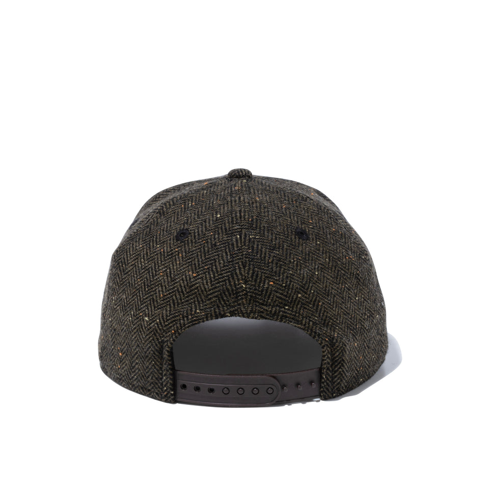 【ゴルフ】 9FIFTY Original Fit ネップツイード スクエアニューエラ カーキヘリンボーン
