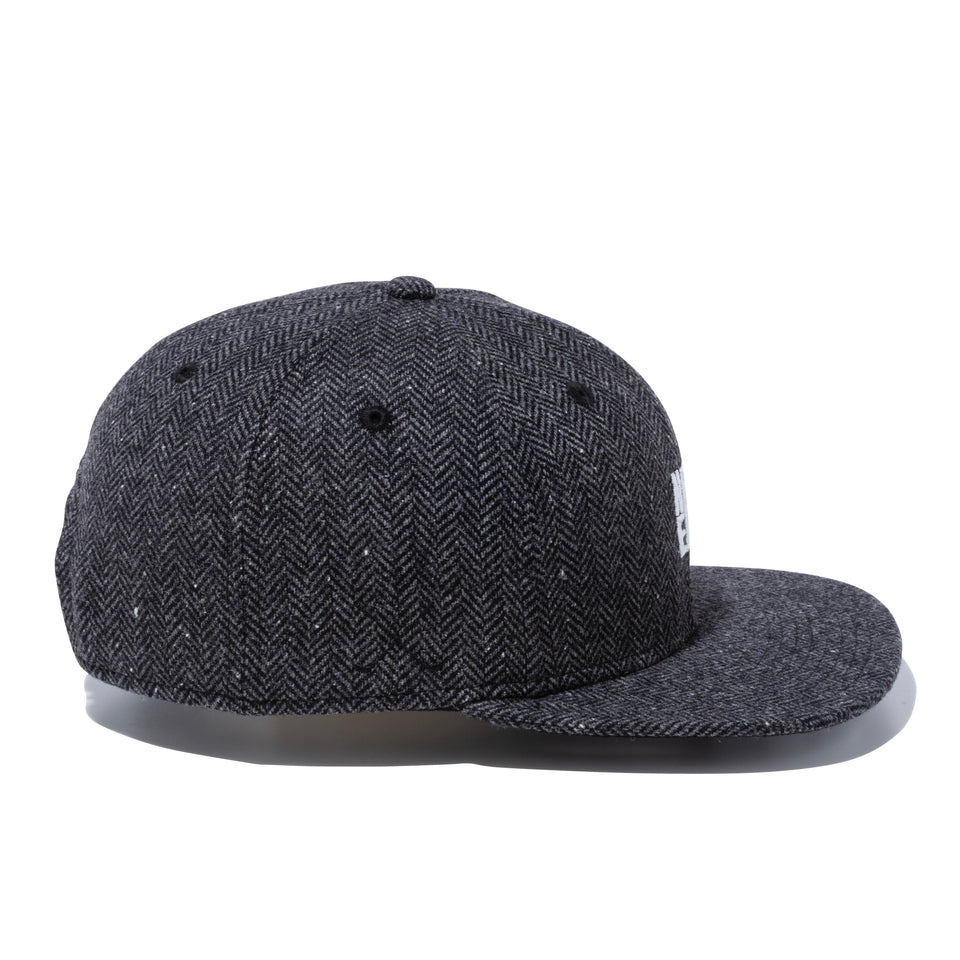 【ゴルフ】 9FIFTY Original Fit ネップツイード スクエアニューエラ ブラックヘリンボーン