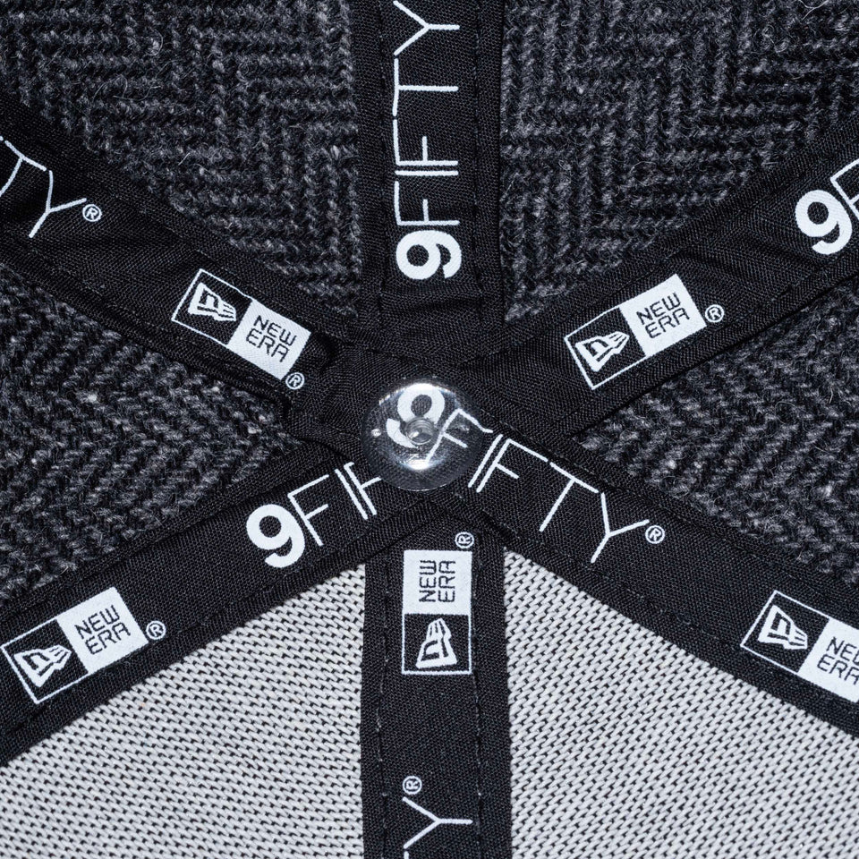 【ゴルフ】 9FIFTY Original Fit ネップツイード スクエアニューエラ ブラックヘリンボーン