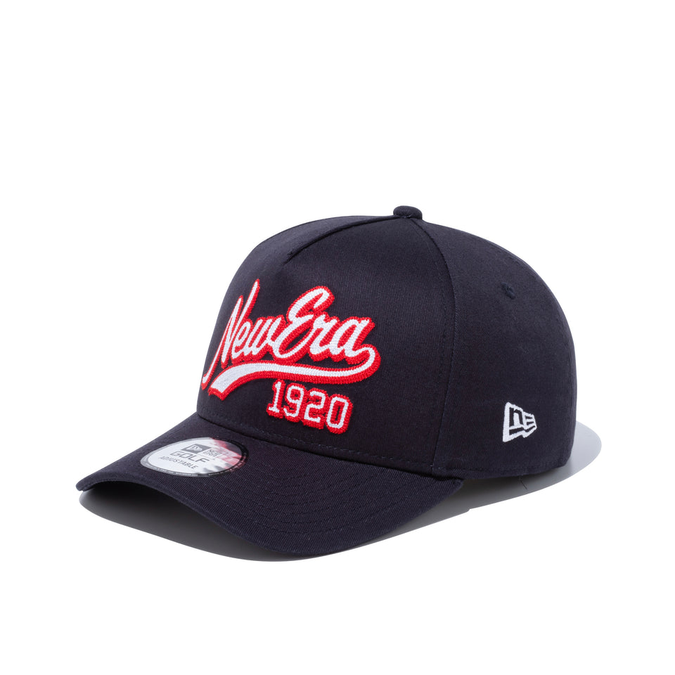 【ゴルフ】 9FORTY A-Frame スクリプトロゴ New Era 1920 ネイビー