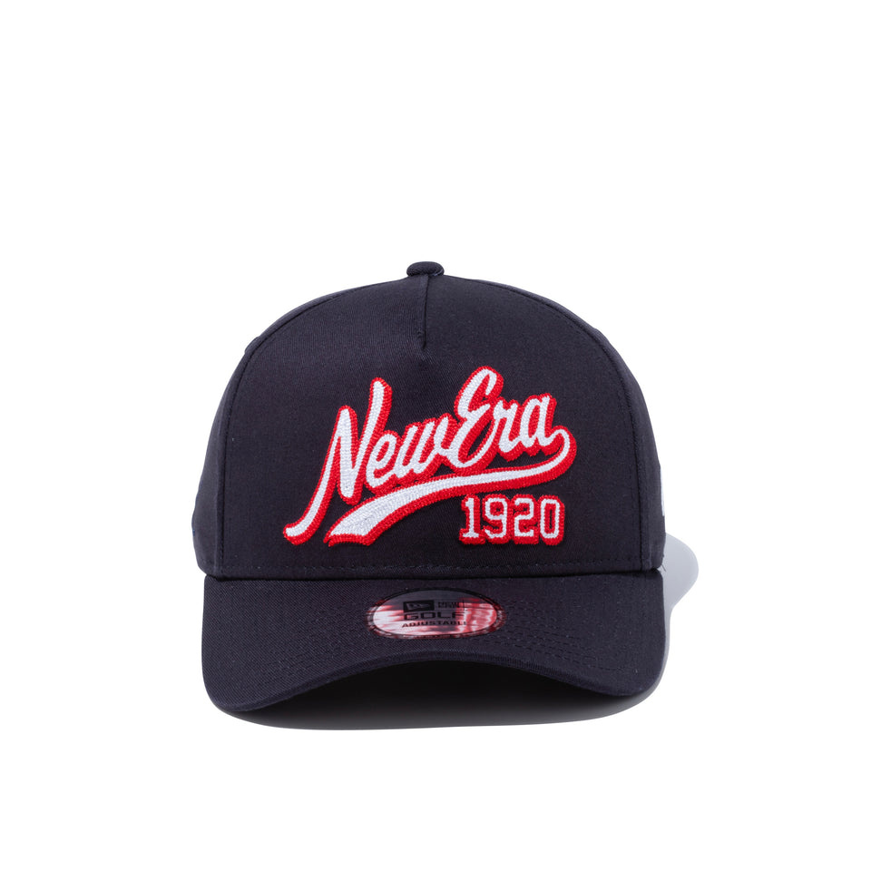【ゴルフ】 9FORTY A-Frame スクリプトロゴ New Era 1920 ネイビー