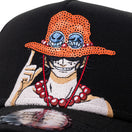 【ゴルフ】 9FORTY A-Frame On Par ONE PIECE ワンピース ポートガス・D・エース スパンコール ブラック