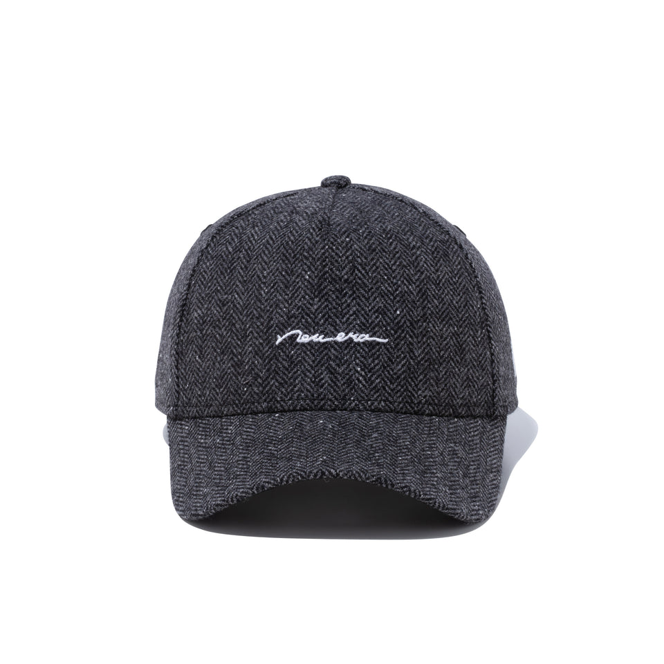 【ゴルフ】 9FORTY A-Frame ネップツイード ハンドリトゥンロゴ ブラックヘリンボーン