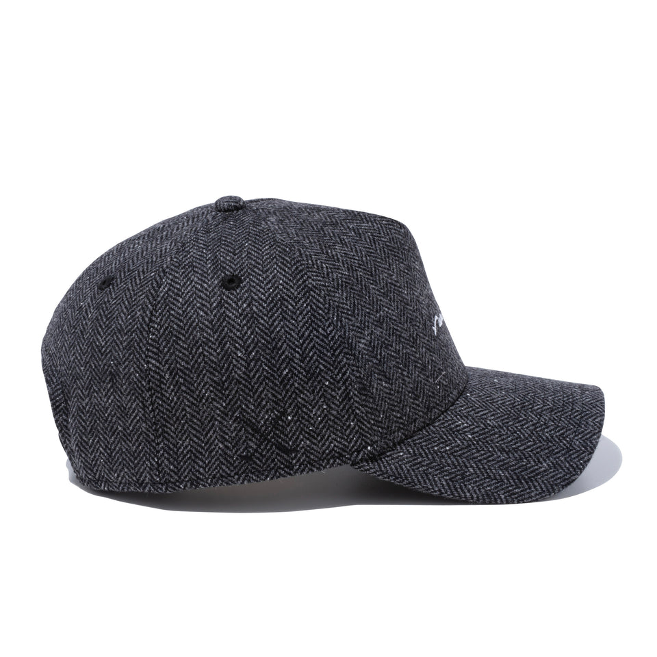 【ゴルフ】 9FORTY A-Frame ネップツイード ハンドリトゥンロゴ ブラックヘリンボーン