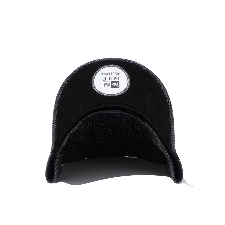 【ゴルフ】 9FORTY A-Frame ネップツイード ハンドリトゥンロゴ ブラックヘリンボーン