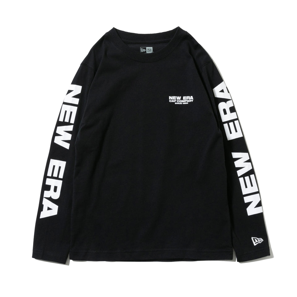 Youth 長袖 コットン Tシャツ New Era Cap Company ブラック