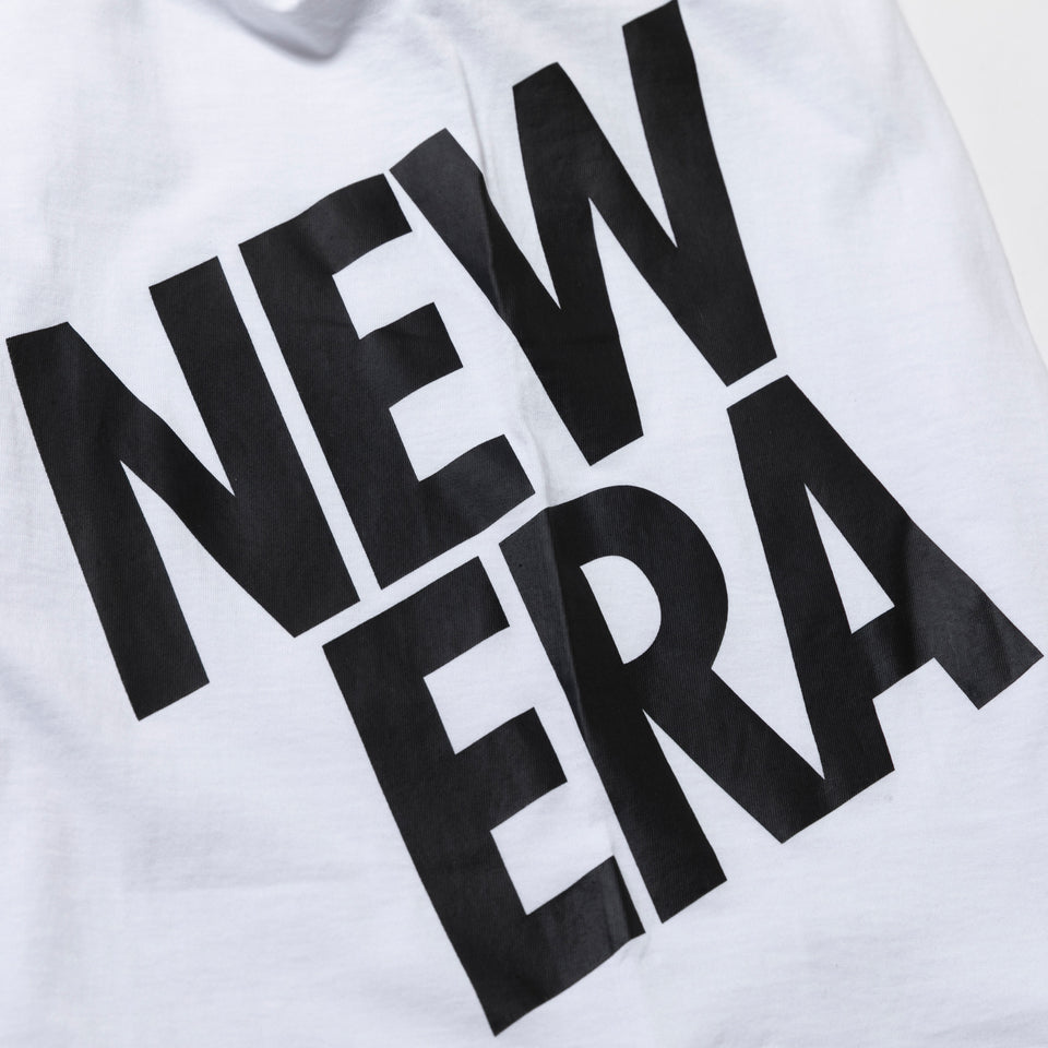 半袖 コットン Tシャツ ズームアップニューエラ ホワイト リラックスフィット