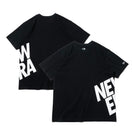 半袖 コットン Tシャツ ズームアップニューエラ ブラック × ホワイト リラックスフィット | NEW ERA ニューエラ公式オンラインストア