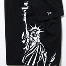 半袖 コットン Tシャツ スタチューオブリバティ ブラック リラックスフィット