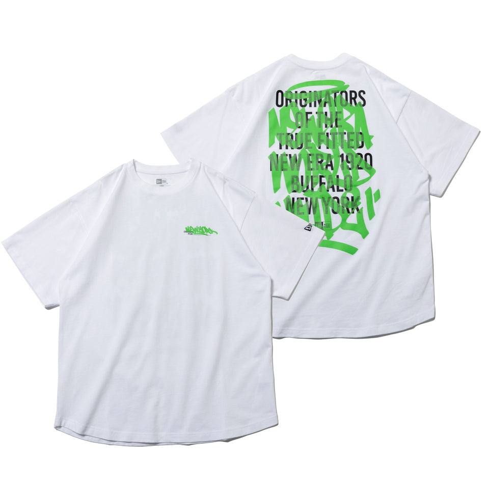 オーバーサイズド 半袖 コットン Tシャツ グラフィティ ホワイト | NEW ERA ニューエラ公式オンラインストア