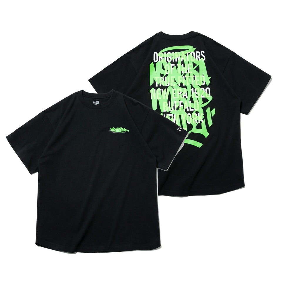オーバーサイズド 半袖 コットン Tシャツ グラフィティ ブラック | NEW ERA ニューエラ公式オンラインストア