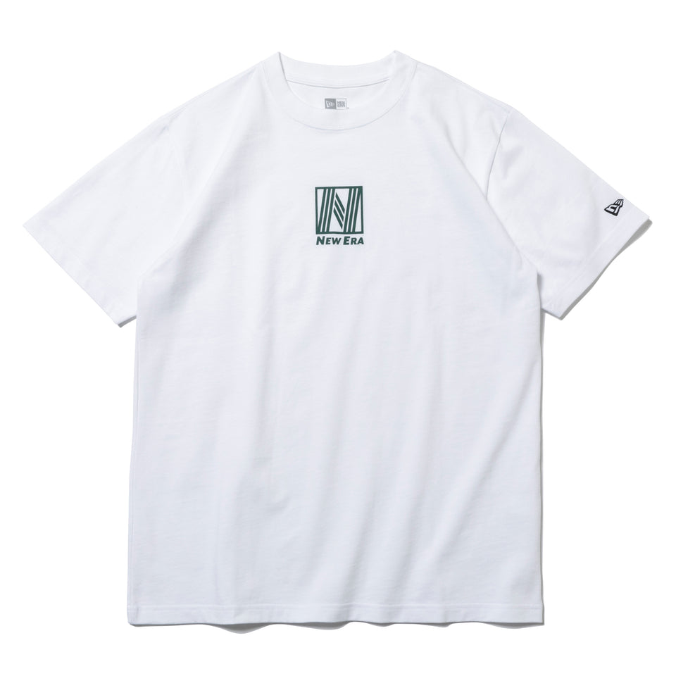 半袖 コットン Tシャツ Nストライプ ホワイト × ダークグリーン レギュラーフィット | NEW ERA ニューエラ公式オンラインストア