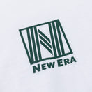 半袖 コットン Tシャツ Nストライプ ホワイト × ダークグリーン レギュラーフィット