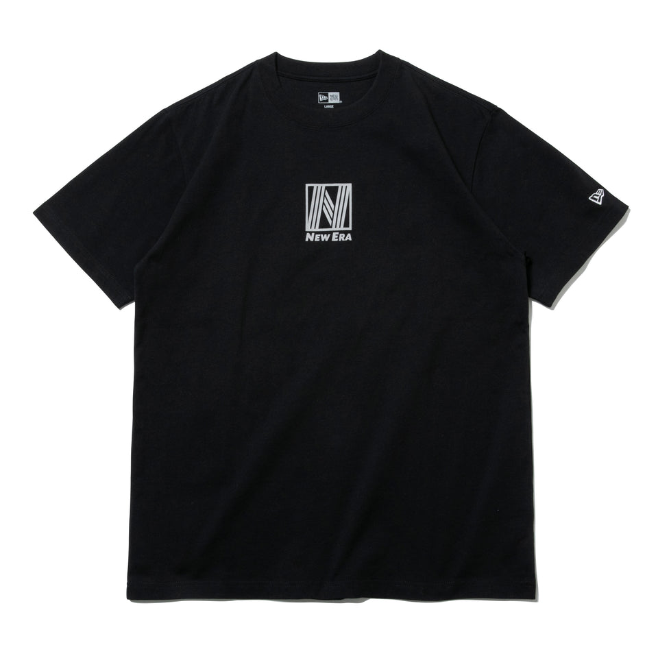 半袖 コットン Tシャツ Nストライプ ブラック × ホワイト レギュラーフィット | NEW ERA ニューエラ公式オンラインストア