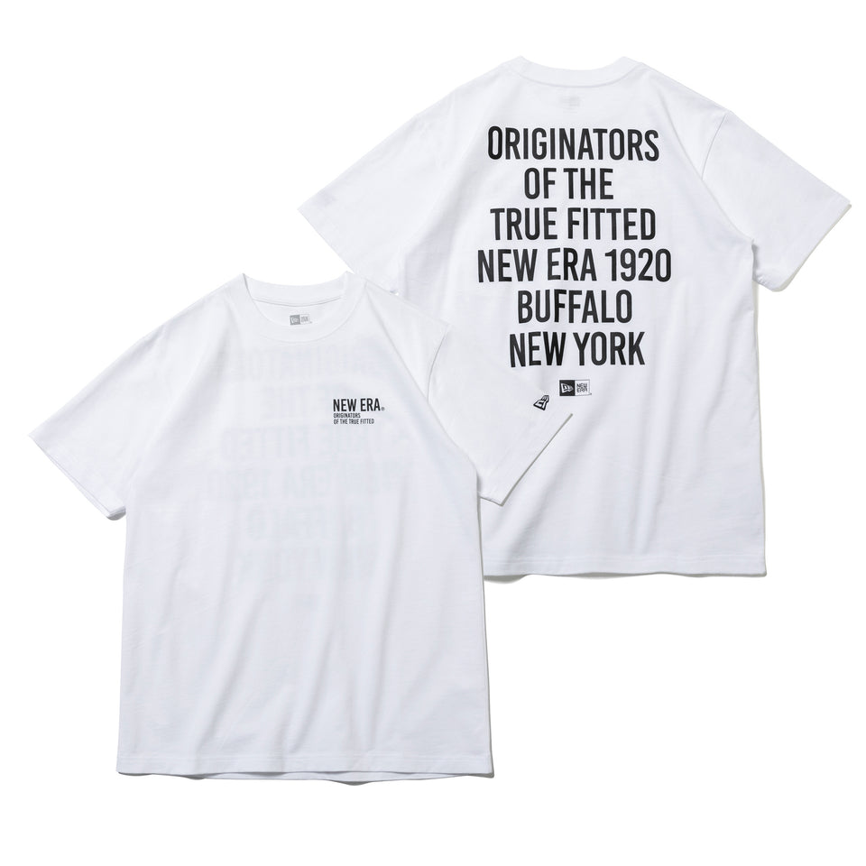 半袖 コットン Tシャツ タイポグラフィー ホワイト レギュラーフィット | NEW ERA ニューエラ公式オンラインストア