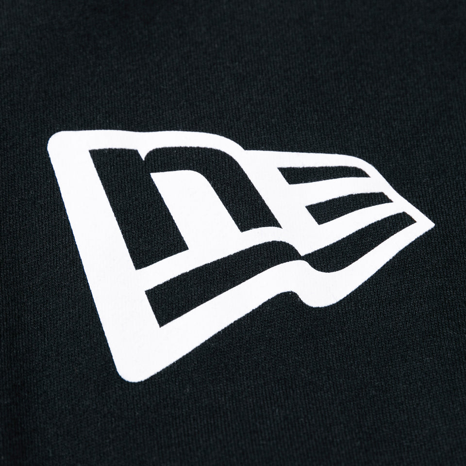 裏毛 スウェット プルオーバーフーディー フラッグロゴ ミッド ブラック