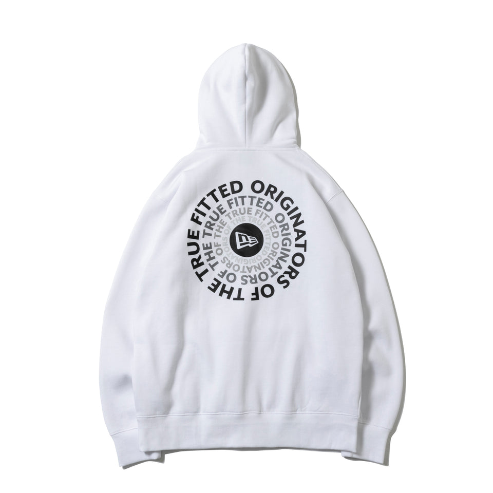裏起毛 スウェット プルオーバーフーディー Originators of the True Fitted ホワイト