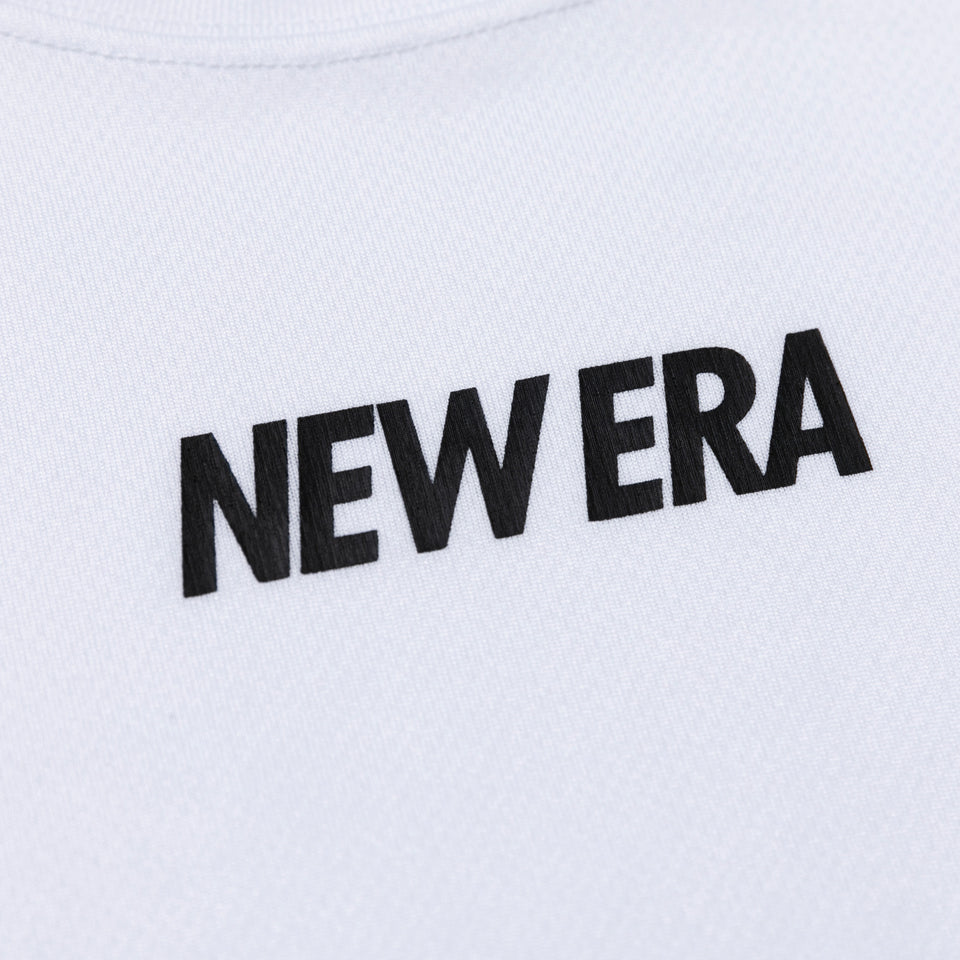 半袖 テック Tシャツ レフトバックバーチカルロゴ ホワイト 【 Performance Apparel 】