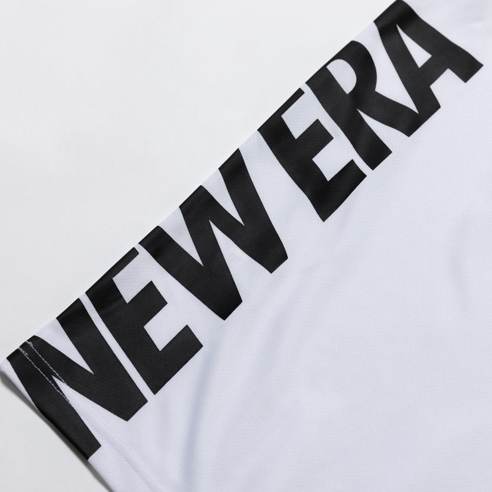 半袖 テック Tシャツ レフトバックバーチカルロゴ ホワイト 【 Performance Apparel 】