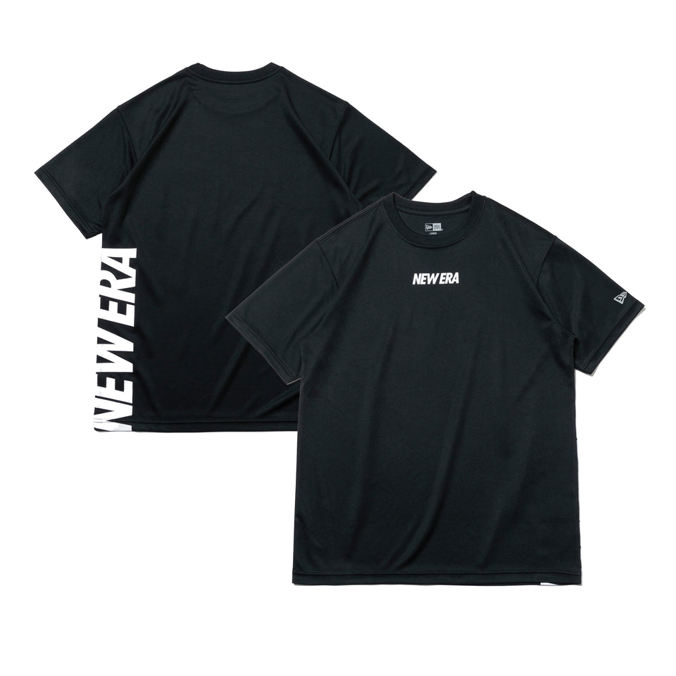 半袖 テック Tシャツ レフトバックバーチカルロゴ ブラック 【 Performance Apparel 】