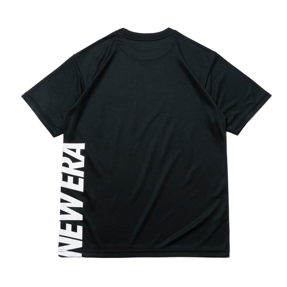 半袖 テック Tシャツ レフトバックバーチカルロゴ ブラック 【 Performance Apparel 】