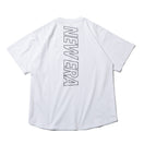 半袖 パフォーマンス オーバーサイズド Tシャツ バックバーチカルロゴ ホワイト 【 Performance Apparel 】