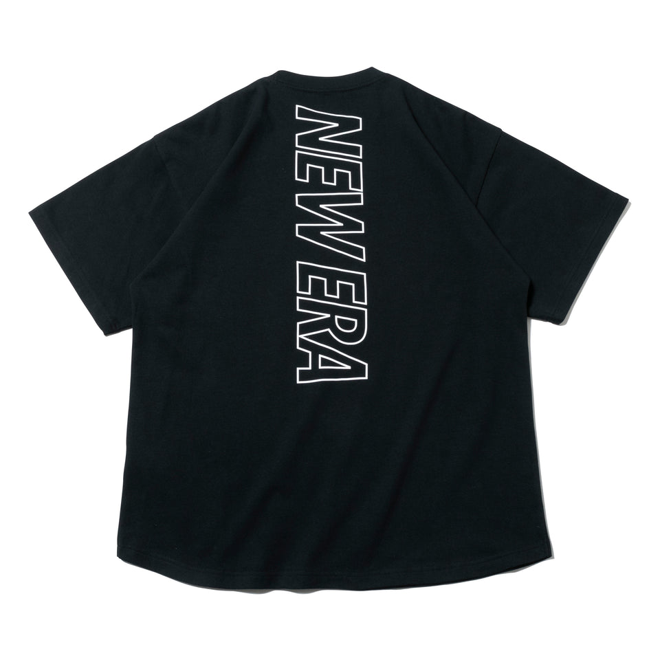 半袖 パフォーマンス オーバーサイズド Tシャツ バックバーチカルロゴ ブラック 【 Performance Apparel 】