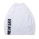 長袖 テック Tシャツ レフトバックバーチカルロゴ ホワイト 【 Performance Apparel 】