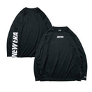 長袖 テック Tシャツ レフトバックバーチカルロゴ ブラック 【 Performance Apparel 】