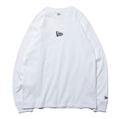 長袖 ウォーム Tシャツ フラッグロゴミニ ホワイト