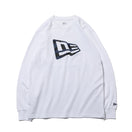 長袖 パフォーマンス Tシャツ フラッグロゴ タイガーストライプカモ ホワイト レギュラーフィット