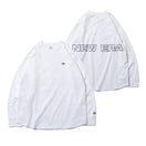 長袖 コットン オーバーサイズド Tシャツ アウトライン ニューエラ ホワイト