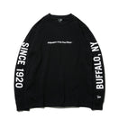 長袖 コットン Tシャツ Since 1920 Buffalo NY ブラック レギュラーフィット