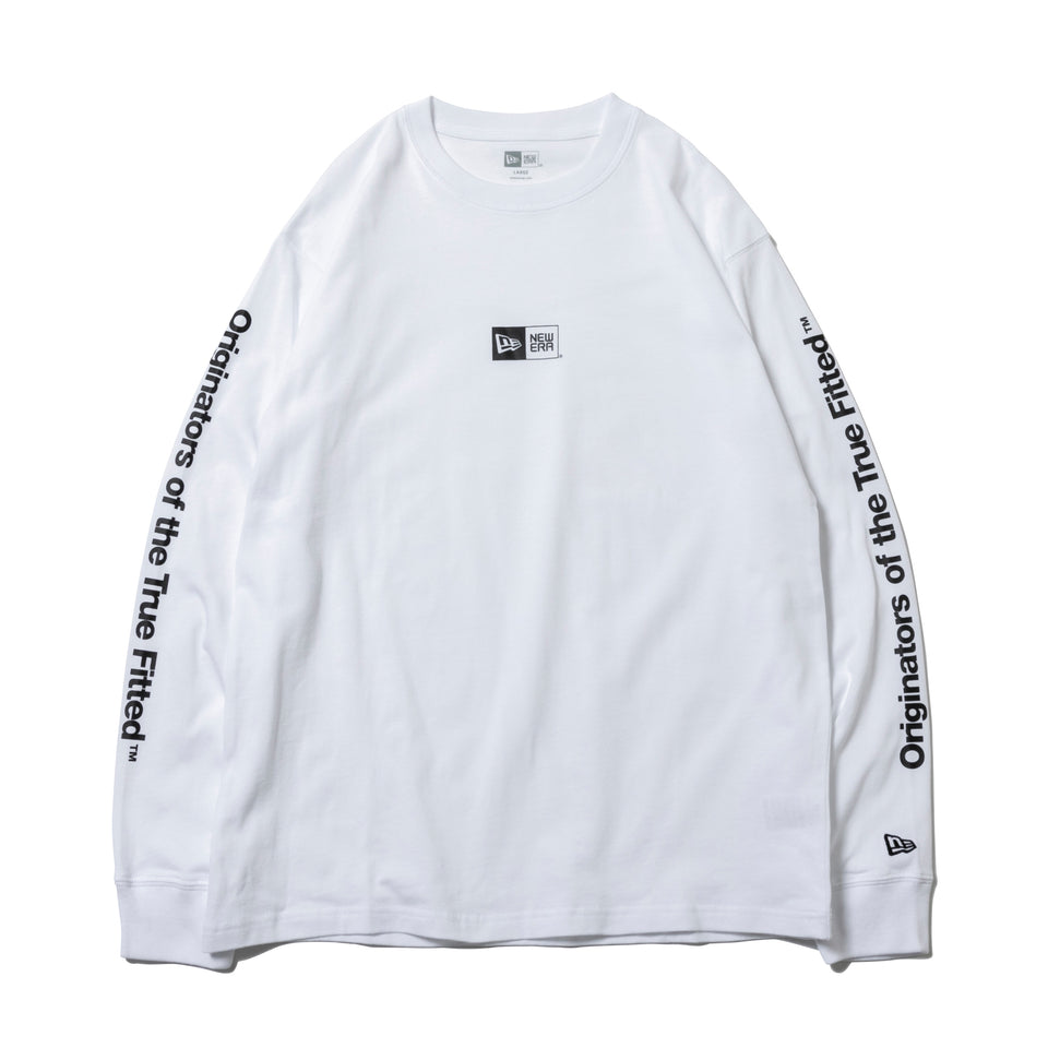長袖 コットン Tシャツ Originators of the True Fitted ホワイト レギュラーフィット