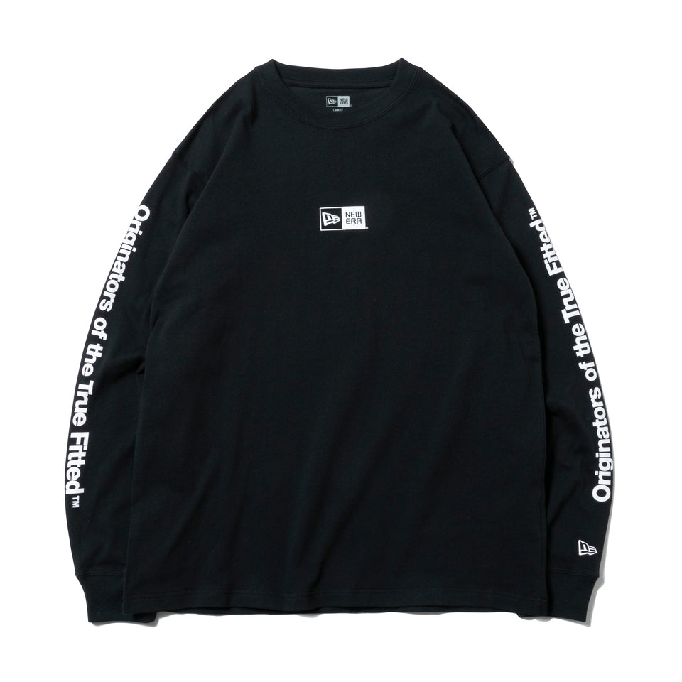 長袖 コットン Tシャツ Originators of the True Fitted ブラック レギュラーフィット