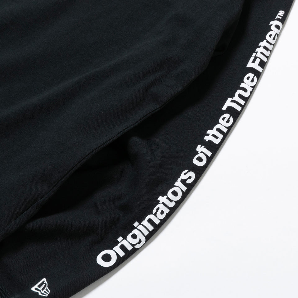 長袖 コットン Tシャツ Originators of the True Fitted ブラック レギュラーフィット