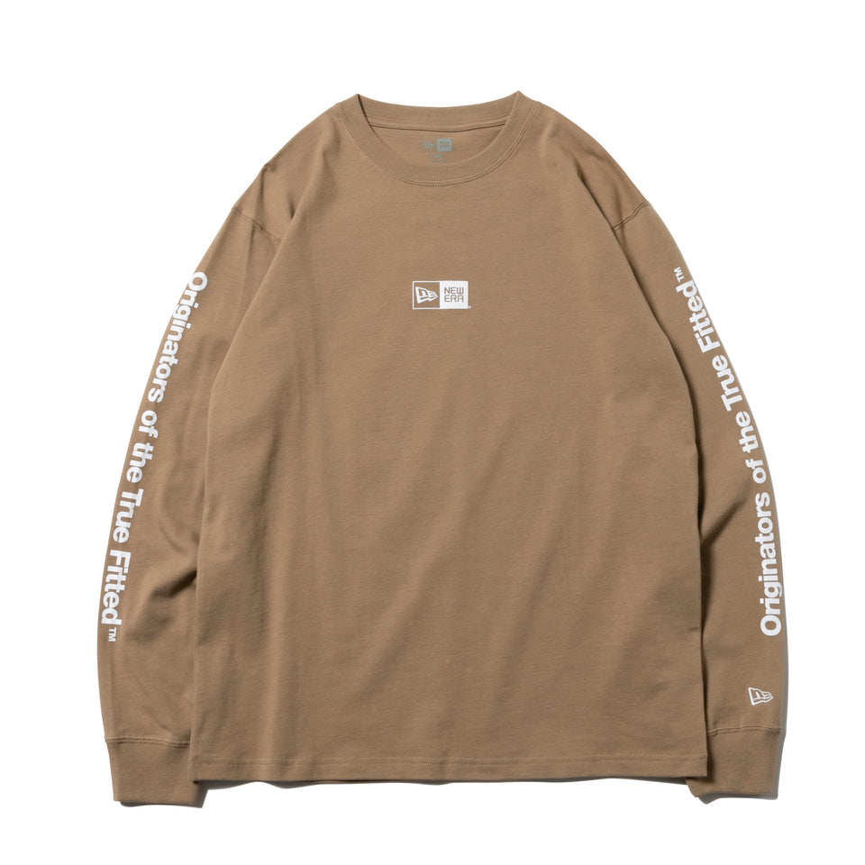 長袖 コットン Tシャツ Originators of the True Fitted ベージュ レギュラーフィット