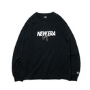 長袖 コットン Tシャツ New Era New York ブラック レギュラーフィット